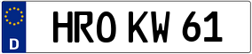Trailer License Plate